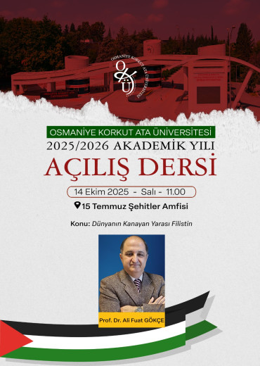 2025/2026 Akademik Yılı Açılış Dersi