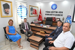 Rektörümüzden Türk Eğitim Sen Şube Başkanına İade-i Ziyaret