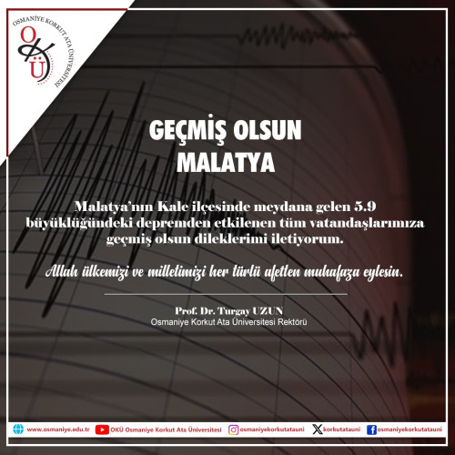 Geçmiş Olsun Malatya