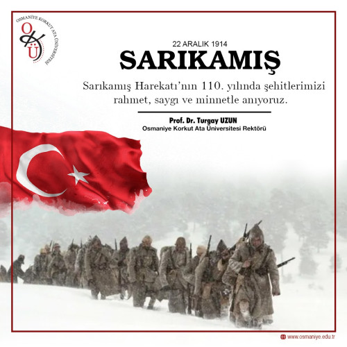 Sarıkamış Harekatının 101. Yılı