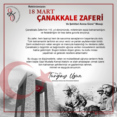 18 Mart Çanakkale Zaferi ve Şehitleri Anma Günü