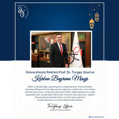 Kurban Bayramı Mesajı