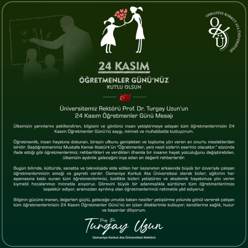 24 Kasım Öğretmenler Günü