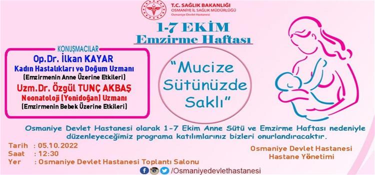 1-7 Ekim Dünya Emzirme Haftası