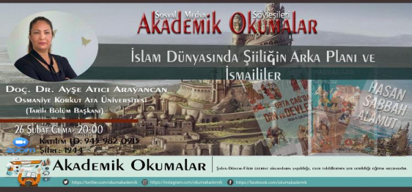 Bölüm Başkanımız Doç. Dr. Ayşe Atıcı Arayancan, Akademik Okumalar Programına Konuk Olacaktır