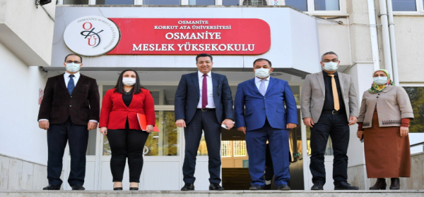 Üniversitemiz Rektöründen Osmaniye Meslek Yüksekokulu'na Ziyaret