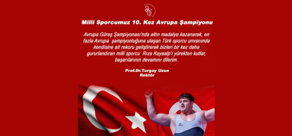 Milli Sporcumuz 10. Kez Avrupa Şampiyonu