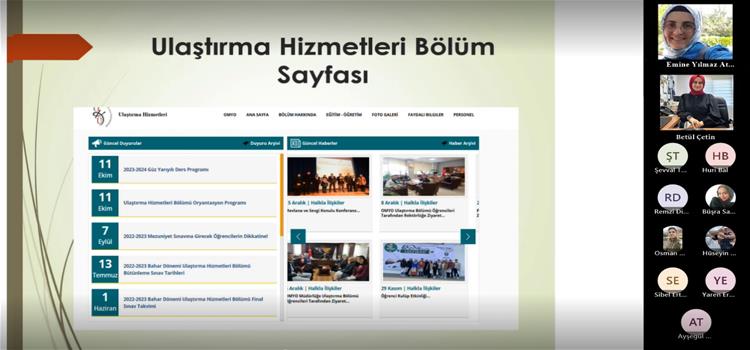 Birinci Sınıf Öğrencilerine Yönelik Oryantasyon Programı