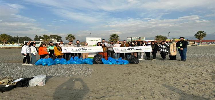 OKÜ AHBAP Kulübü  Üyelerinden 'Kirletme Temizle' Etkinliği