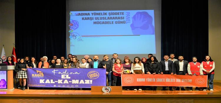 Üniversitemizde Kadına Yönelik Şiddete Karşı Uluslararası Mücadele Günü Başlıklı Panel Düzenlendi 25.11.2022