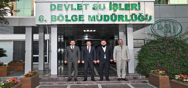 Rektörümüzden DSİ 6. Bölge Müdürü Ahmet Ersin Gökçe'ye Ziyaret