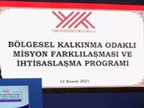 ​​ Yükseköğretim Kurulu OKÜ'yü Bölgesel Kalkınma Odaklı Misyon Farklılaşması ve İhtisaslaşma Programı kapsamına aldı 