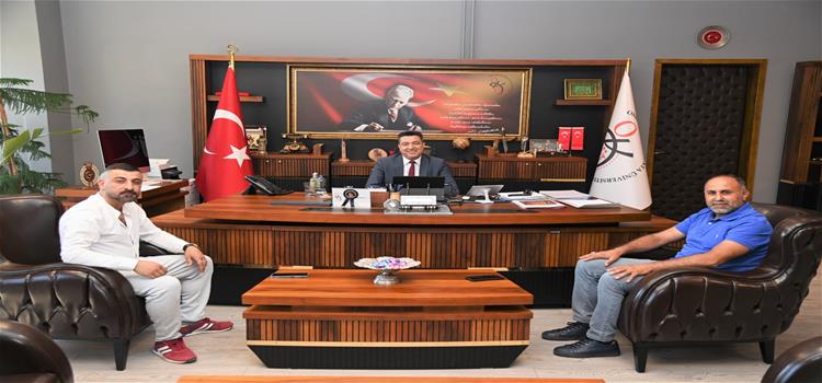 Rektörümüz 15 Temmuz Gazilerini Rektörlük Makamında Ağırladı