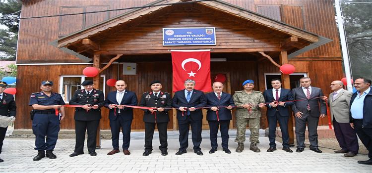 Rektörümüz, Osmaniye İl Jandarma Komutanlığı Halı Sahası ile Zorkun Geçici Jandarma Asayiş Karakol Komutanlığı Hizmet Binası Açılış Programına Katıldı