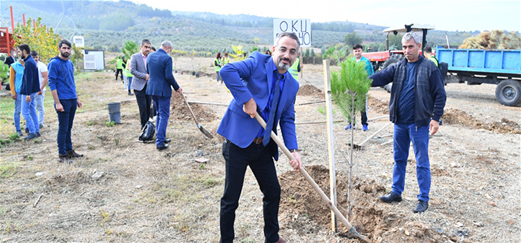 OKÜ BESYO, “Bir Dikili Ağacın Olsun” Sloganıyla Fidanları Toprakla Buluşturdu