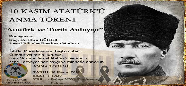 10 Kasım Atatürk'ü Anma Töreni