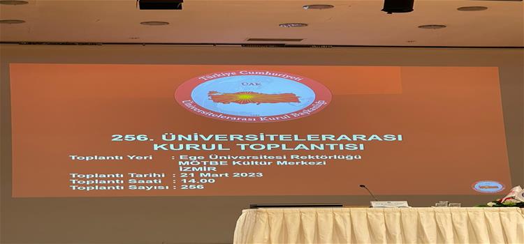 Üniversitemiz Rektörü Prof. Dr.  Turgay Uzun,  256. ÜAK Toplantısına Katıldı