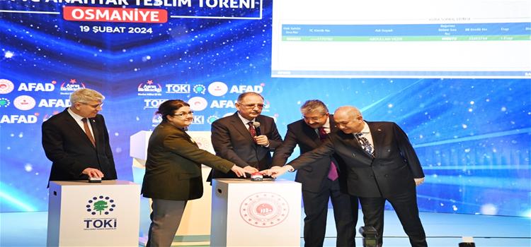 Deprem Konutları Kura ve Anahtar Teslim Töreni Üniversitemiz Ev Sahipliğinde Gerçekleştirildi