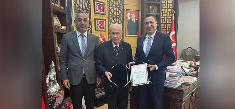 Rektörümüzden Osmaniye Milletvekilimiz, MHP Genel Başkanı Sayın Dr. Devlet Bahçeli’ye Ziyaret 