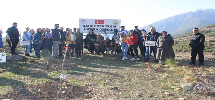 Şehitlerimizin Anısına Osmaniye Şehitleri Hatıra Ormanı alanına Fidan Dikimi