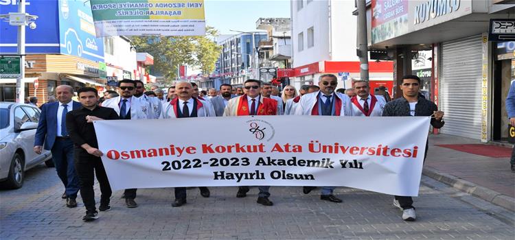 Üniversitemiz 2022-2023 Akademik Yılı Açılışı Kapsamında Yürüyüş Düzenlendi