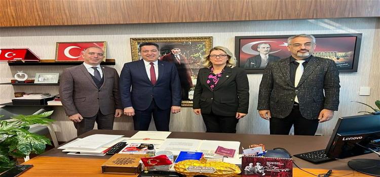 Rektörümüz Prof. Dr. Turgay Uzun, Osmaniye Milletvekili Dr. Asu Kaya’yı Ziyaret Etti