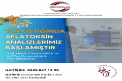 Yer Fıstığında Aflatoksin Analizlerimiz Başlamıştır