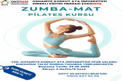 OKÜSEM'de Zumba- Mat Pilates Kursu Başlıyor...