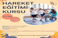 Hareket Eğitimi Kursu (03-07 Yaş) Başlıyor...
